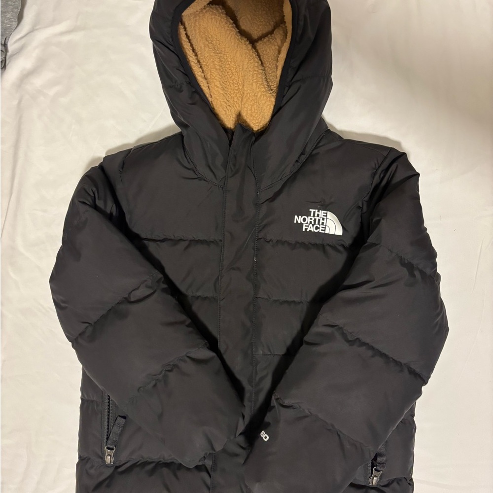 The North Face Black Jacket with Tan Lining